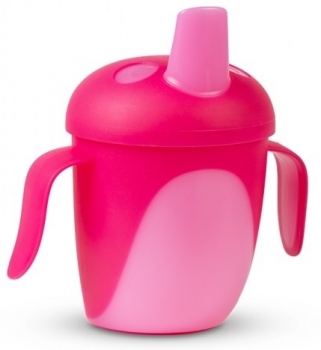 Чашка-непроливайка Canpol Babies Тропічні птиці, 240 мл, рожевий (76/001_pin) - Pampik