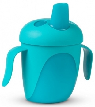 Чашка-непроливайка Canpol Babies Тропічні птиці, 240 мл, бірюзовий (76/001_tur) - Pampik