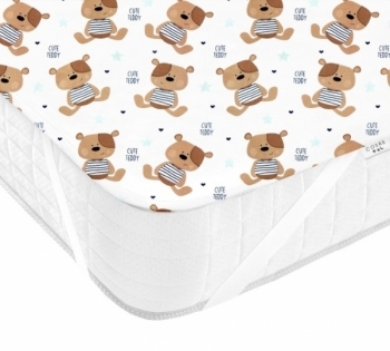 Наматрацник-поверхня Cosas Ведмедики, непромокальний, 120х70 см, бежевий - Pampik - 2