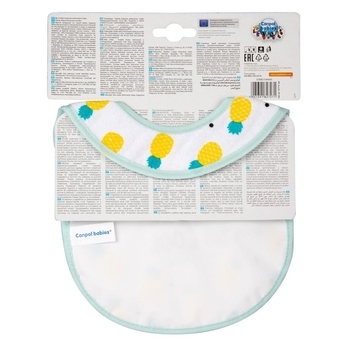 Слинявчик на липучці Canpol Babies So Cool, бавовна, бірюзовий (15/114_tur) - Pampik - 3