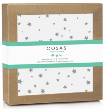 Наматрацник-поверхня Cosas Зірки, непромокальний, 120х70 см, білий - Pampik