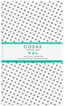 Набір простирадл на резинці Cosas, бязь, 120х60х10 см, білий з рожевим, 2 шт. - Pampik - 5