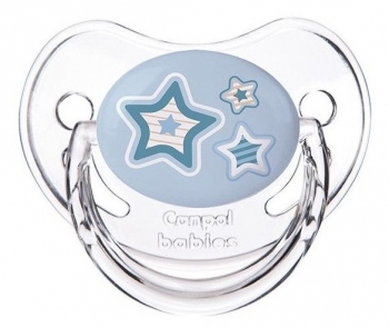 Силіконова анатомічна пустушка Canpol Babies Newborn Baby, 6-18 міс., синій (22/566_blu) - Pampik