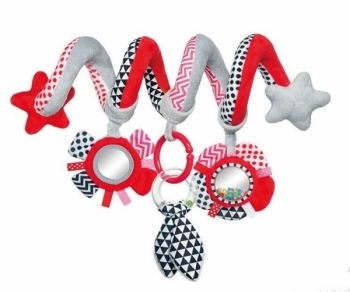 Підвіска-спіраль Canpol Babies Zig Zag, червоний (68/063_red) - Pampik