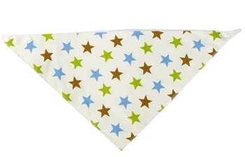 Слюнявчик Lindo Звезды, на кнопке (Ф 937 звезды) - Pampik