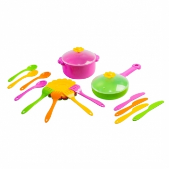 Набір посуду столовий Tigres Ромашка, 20 елементів (39147) - Pampik