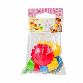 Набор посуды с чайником Tigres Ромашка Люкс, на 4 персоны, зеленый (39085 Зелений) - Pampik - 3