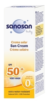 Детский солнцезащитный крем Sanosan Baby SPF50, 75 мл - Pampik - 2