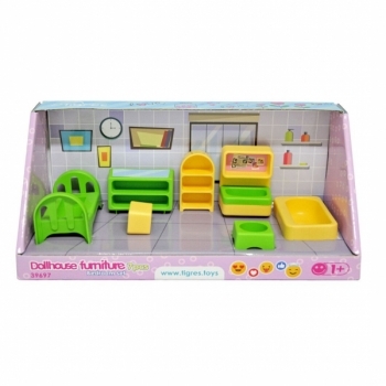 Набір меблів для ляльок Tigres Спальня, 7 елементів (39697) - Pampik