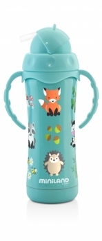 Термопоильник Miniland Thermokid Aqua, з трубочкою, 240 мл (89189) - Pampik - 3