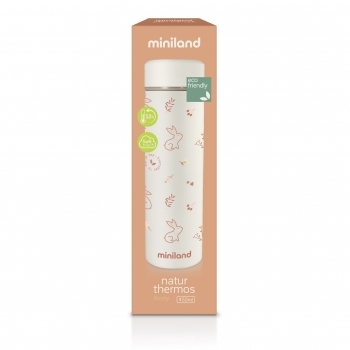 Термос Miniland Natur Bunny, білий, 450 мл (89263) - Pampik - 3
