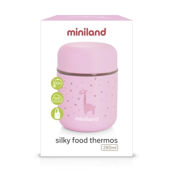 Термос для еды Miniland Silky Food Mini Pink, 280 мл (89245) - Pampik - 4