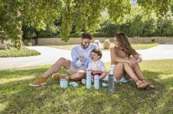 Термос для їжі Miniland Silky Food Mini Blue, 280 мл (89244) - Pampik - 6