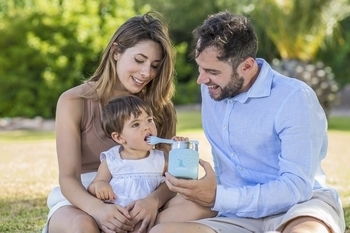 Термос для їжі Miniland Silky Food Mini Blue, 280 мл (89244) - Pampik - 4