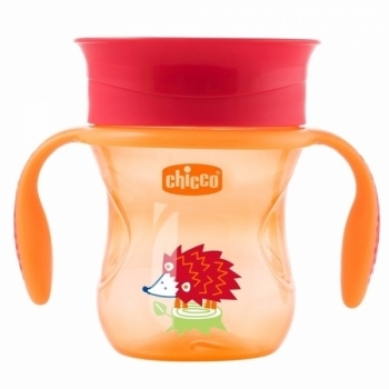 Поїльник-непроливайка Chicco Perfect Cup, 200 мл, помаранчевий (06951.30.02) - Pampik