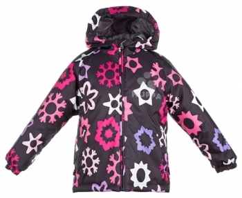 Термокуртка Huppa Classy, р.122, темно-серый с принтом (17710030-Q18-122) - Pampik