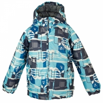 Термокуртка Huppa Classy, ​​р.128, блакитний з принтом (17710030-876-128) - Pampik