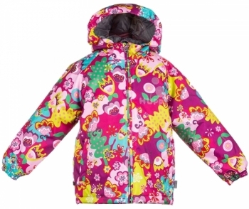 Термокуртка Huppa Classy, ​​р.110, фуксія з принтом (17710030-61363-110) - Pampik