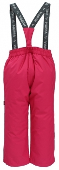 Штаны на подтяжках Huppa Freja, полиэстер, р.140, фуксия (21700016-00063-140) - Pampik - 2