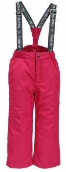 Штаны на подтяжках Huppa Freja, полиэстер, р.146, фуксия (21700016-00063-146) - Pampik