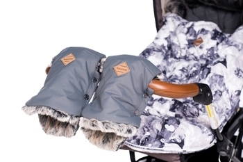 Варежки для коляски Huppa Gluuv, серый (81750020-00048-000) - Pampik - 4