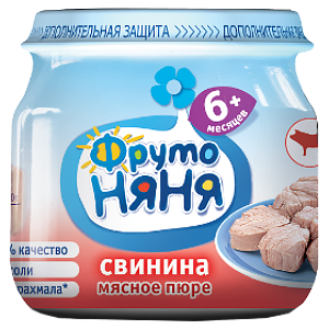 

Пюре ФрутоНяня Свинина, 80 г