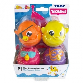 Іграшка-бризкалка для ванної Tomy Грайливі курчата (T72818C) - Pampik - 11