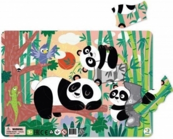 Пазл DoDo Панди, з рамкою, 21 елемент (R300222) - Pampik