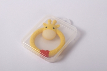 Прорізувач для зубів Lindo Жираф, жовтий (LI 322 жов) - Pampik - 3