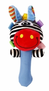 Мягкая погремушка Lindo Зебра (F 1003 зебра) - Pampik