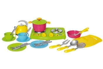 Набор посуды ТехноК 8, розовый (2407) - Pampik