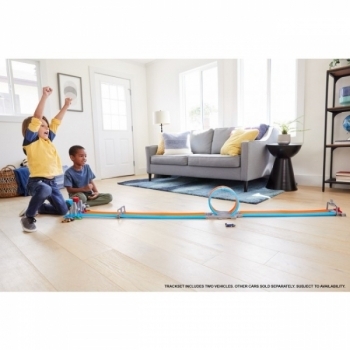Портативний трек Подвійна петля Hot Wheels (GFH85) - Pampik - 7