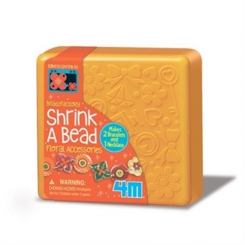 Набір для творчості 4M Прикраси з намистин Квіти (00-04695) - Pampik
