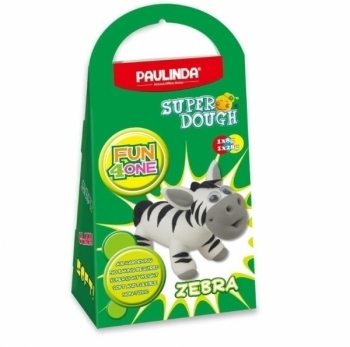 Маса для ліплення Paulinda Super Dough Fun4one Зебра (PL-1563) - Pampik