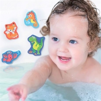 Ігровий набір 4M Наклейки для ванної Зоопарк (00-04746) - Pampik - 2