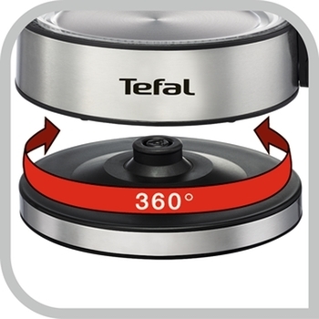 Электрочайник Tefal, 1,7 л, серебристый (KI730D30) - Pampik - 4