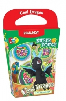 Маса для ліплення Paulinda Super Dough Cool Dragon, чорний (PL-081378-17) - Pampik
