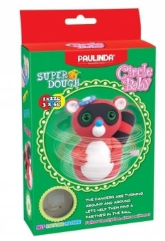 Маса для ліплення Paulinda Super Dough Circle Baby Єнот, червоний (PL-081177-1) - Pampik