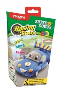 Масса для лепки Paulinda Super Dough Racing time Машинка, синий (PL-081161-1) - Pampik