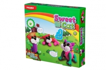 Маса для ліплення Paulinda Super Dough Кошенята 3 в 1 (PL-081556) - Pampik