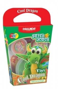 Маса для ліплення Paulinda Super Dough Cool Dragon, зелений (PL-081378-13) - Pampik