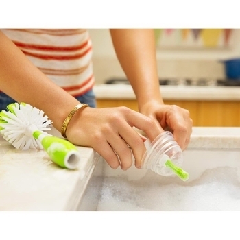 Ершик для чистки бутылочек и сосок Munchkin Bristle, салатовый (011043.02) - Pampik - 3