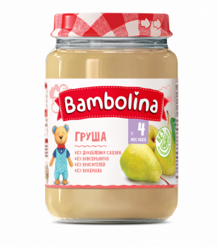Пюре Bambolina Груша, 190 г - Pampik