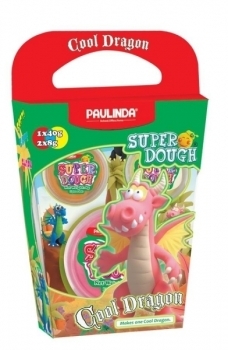 Масса для лепки Paulinda Super Dough Cool Dragon, розовый (PL-081378-15) - Pampik