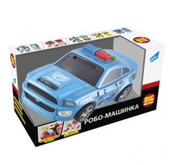 Іграшка-трансформер Big Motors Робо-машинка, синій (D622-H044A) - Pampik