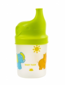 Стакан-поїльник Baby Team з силіконовою насадкою, 200 мл (5008) - Pampik
