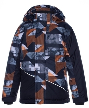 Термокуртка Huppa Alex 1, р. 134, черный с оранжевым (17800130-92509-134) - Pampik - 2