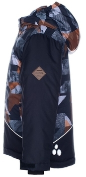 Термокуртка Huppa Alex 1, р. 140, черный с оранжевым (17800130-92509-140) - Pampik - 4