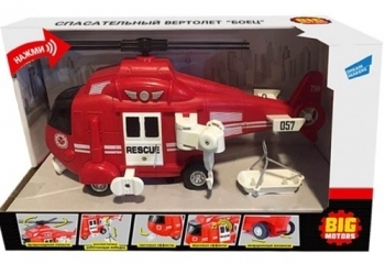 Рятувальний вертоліт Big Motors, червоний (WY760B) - Pampik