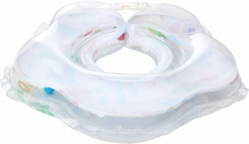 Круг для купания с погремушкой KinderenOK Динозавр, белый (204238) - Pampik - 4